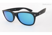 Ray-Ban New Wayfarer Blue Flash (RB2132 622/17 55mm) saules brilles